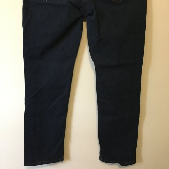 Tommy Hilfiger Organic Cotton Dark Navy Blue Denim Rome Straight Fit Jeans - Picture 6 of 16